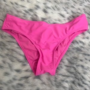 NWT Hot Pink Cheeky Bikini Bottoms W/ Butt Scrunch